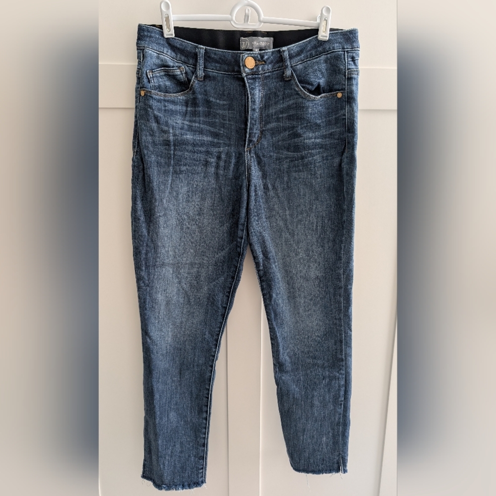 Wit & Wisdom Dark Wash Split Hem Ankle Jeans